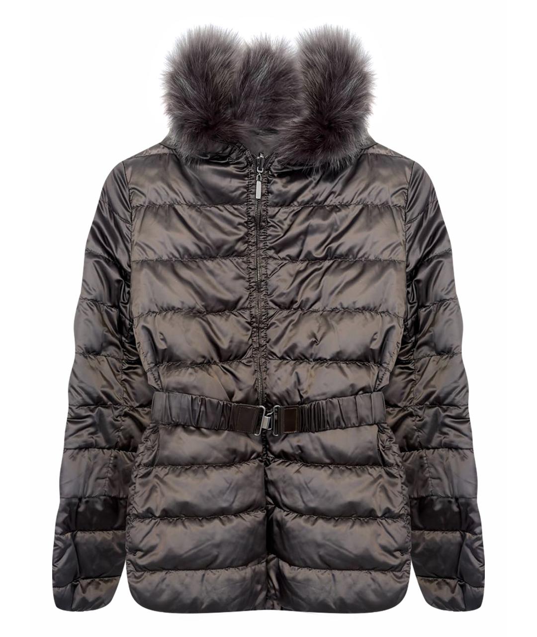 'S MAX MARA Коричневый полиамидовый пуховик, фото 1