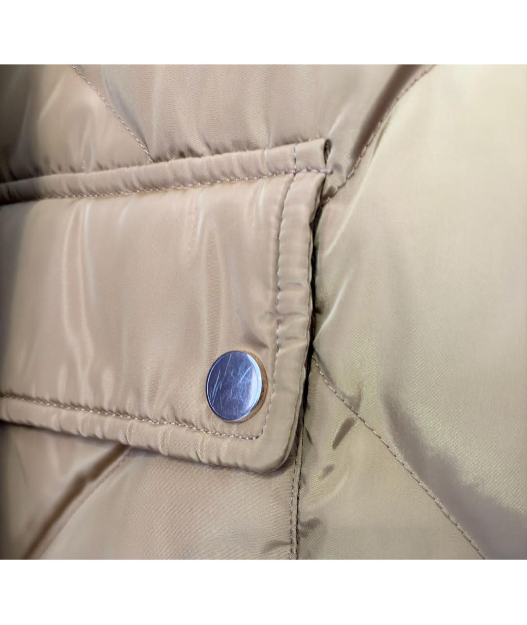 Tara Jarmon Горчичный полиэстеровый пуховик, фото 7