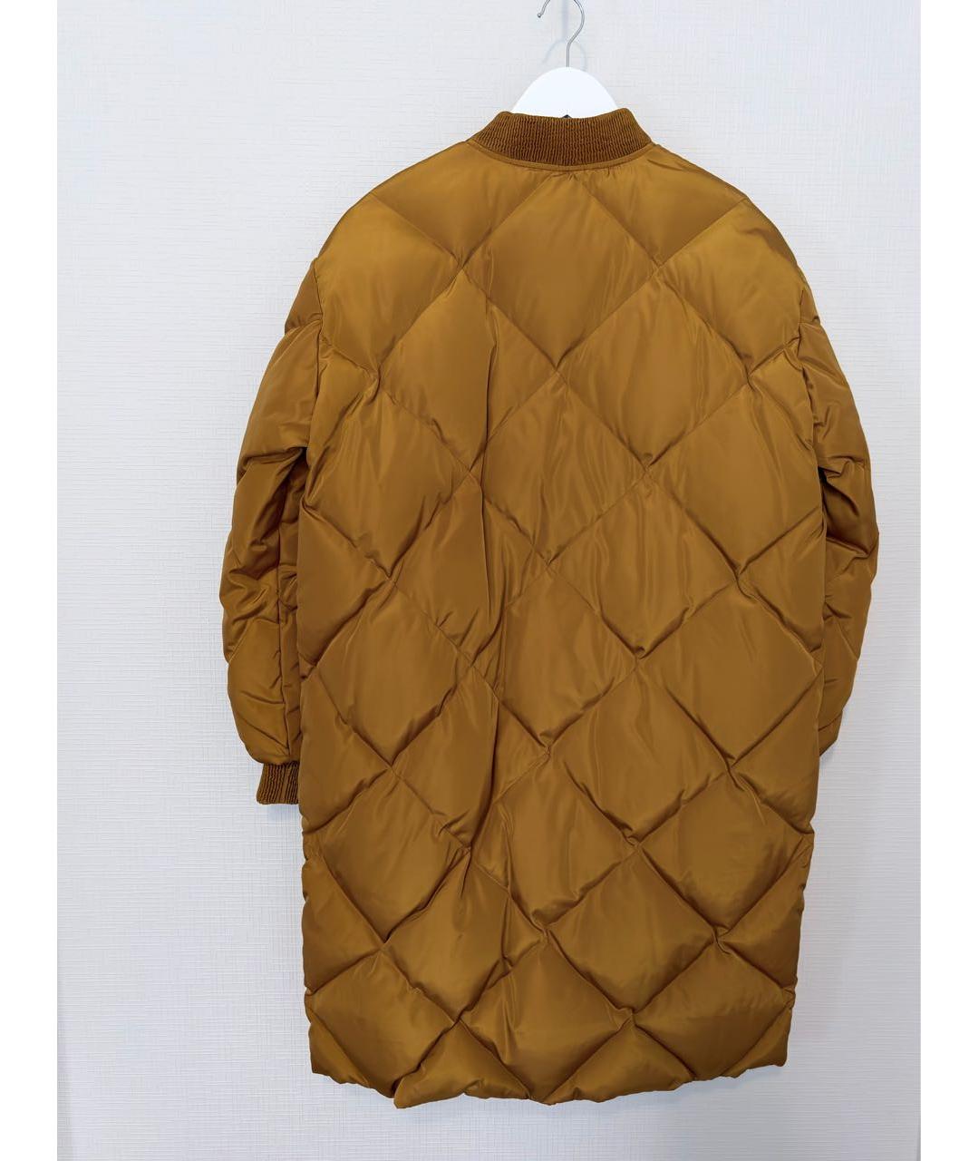 Tara Jarmon Горчичный полиэстеровый пуховик, фото 2
