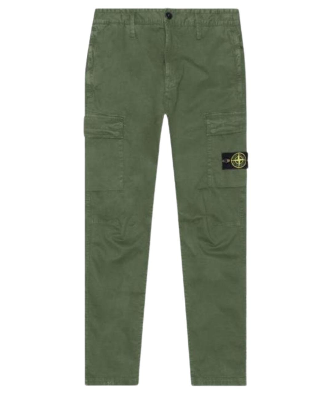 STONE ISLAND Зеленые повседневные брюки, фото 1