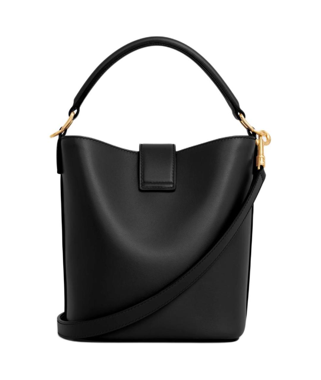 CELINE Черная кожаная сумка через плечо, фото 3