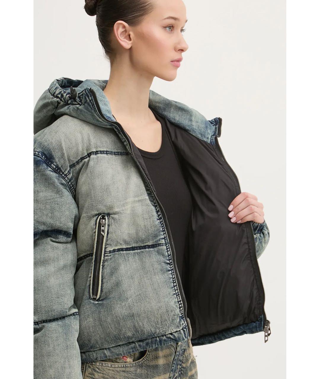DIESEL Темно-синяя деним куртка, фото 4