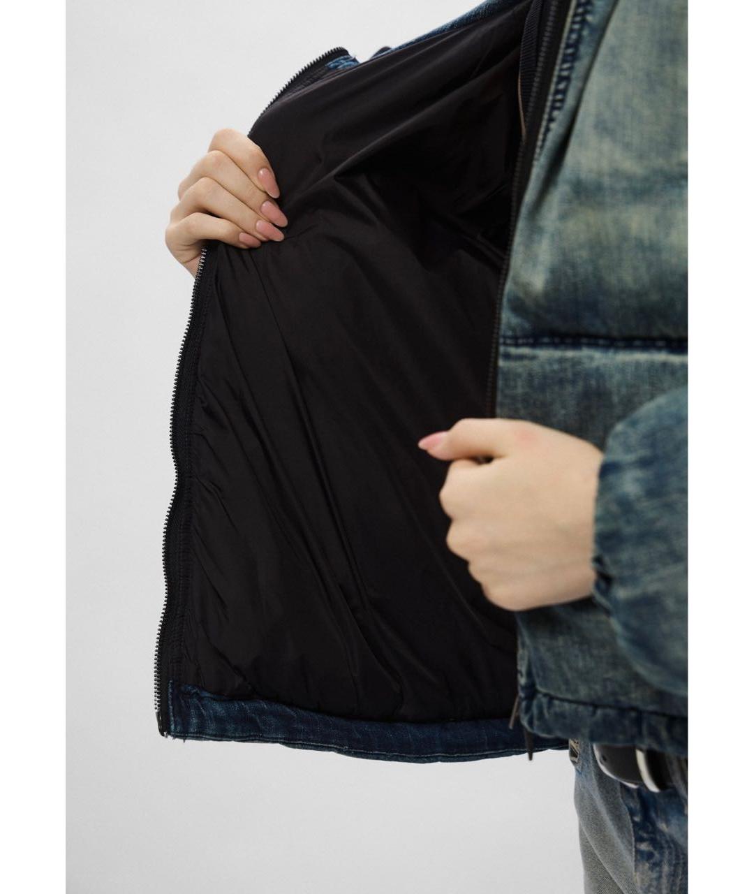 DIESEL Темно-синяя деним куртка, фото 7