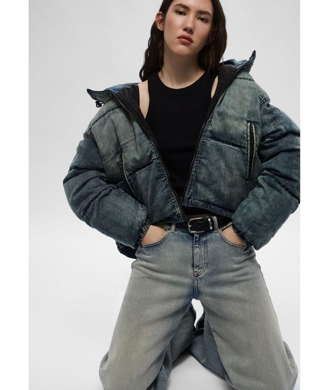 DIESEL Темно-синяя деним куртка, фото 3