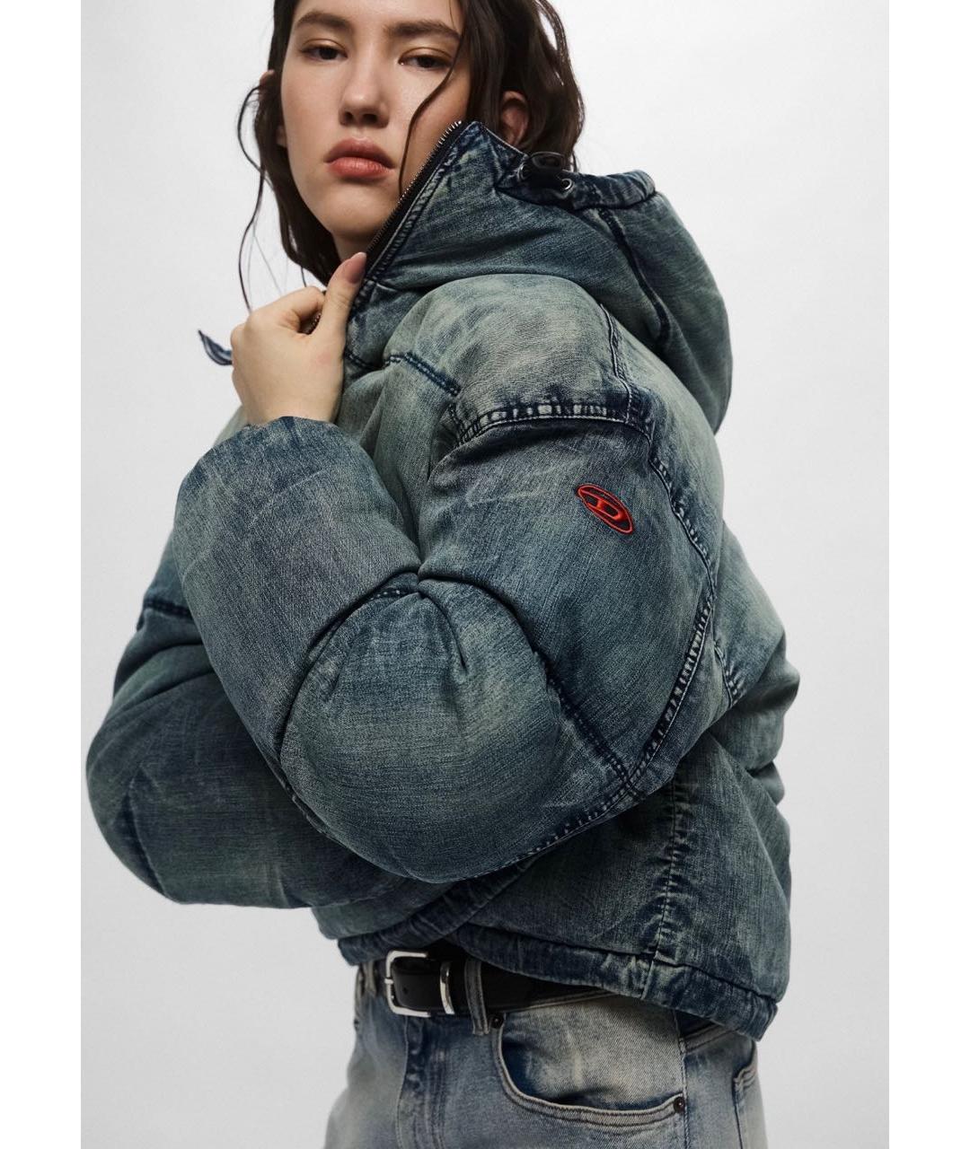 DIESEL Темно-синяя деним куртка, фото 1