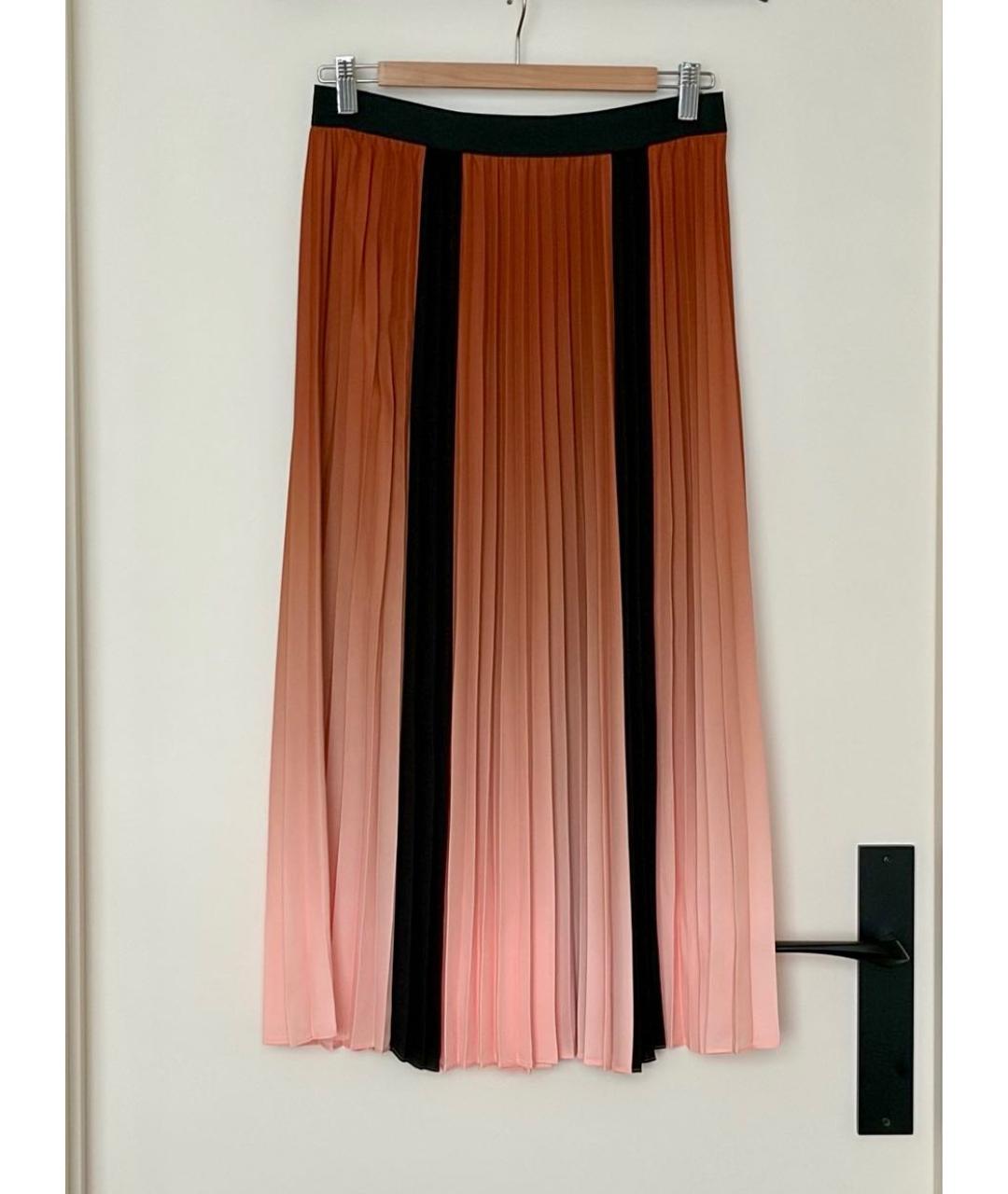 MAJE Коралловая юбка миди, фото 7