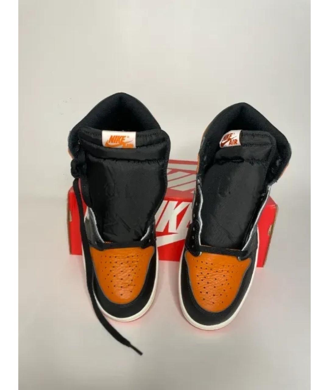 JORDAN Мульти кожаные высокие кроссовки / кеды, фото 2