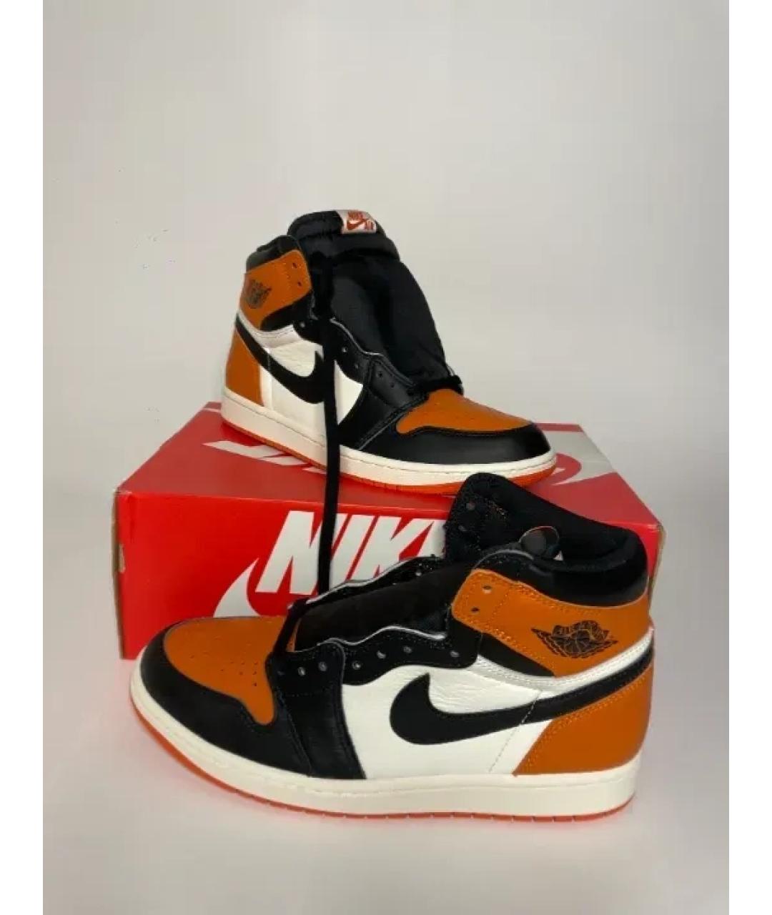 JORDAN Мульти кожаные высокие кроссовки / кеды, фото 5