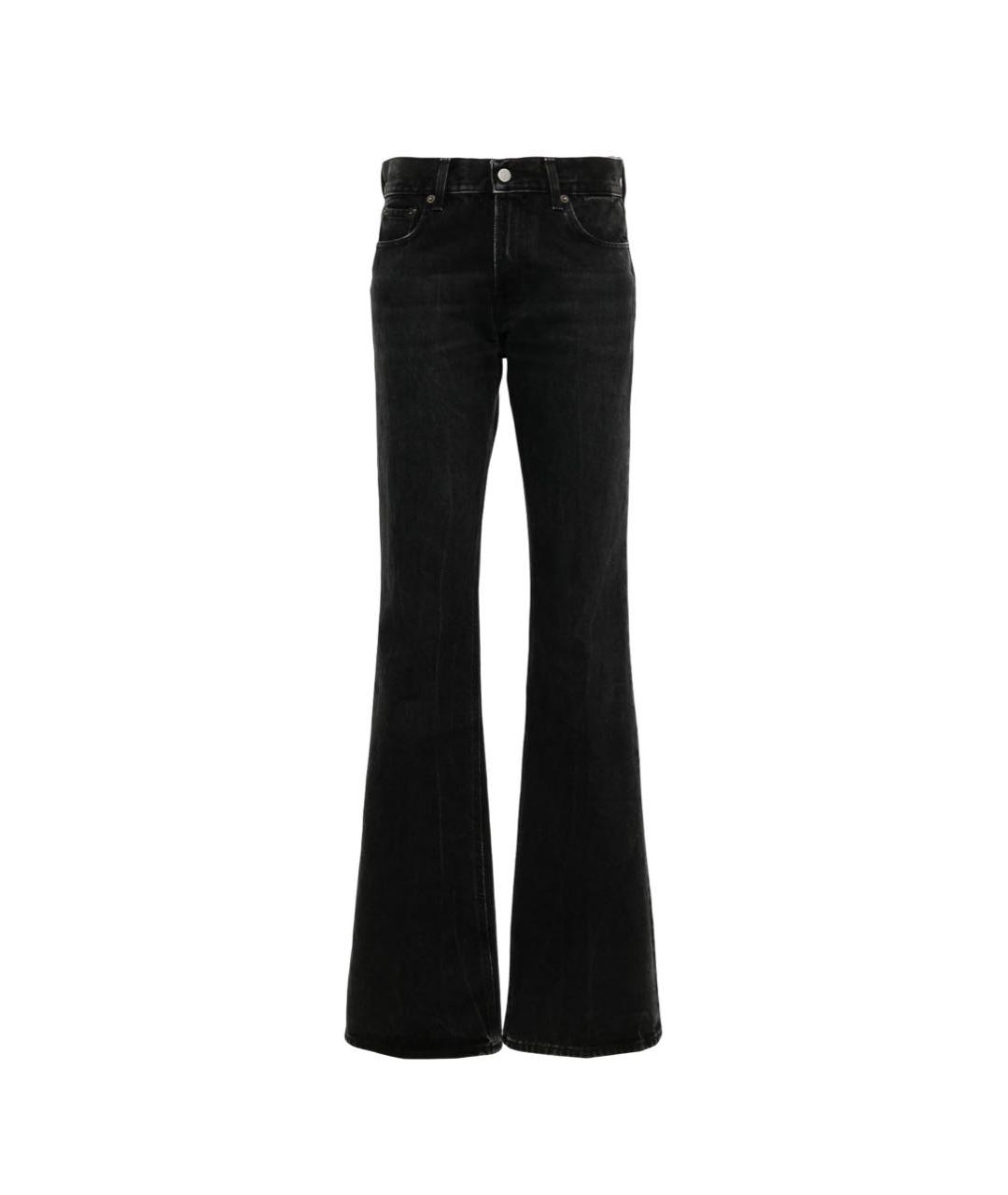 HAIKURE Черные хлопковые джинсы клеш, фото 7