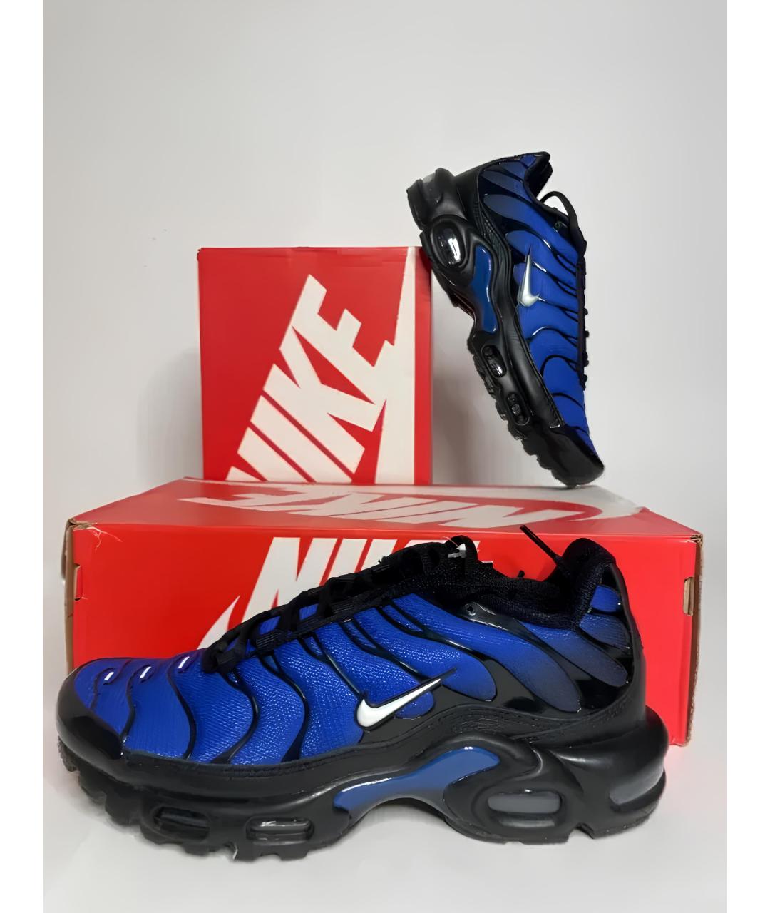 NIKE Синие текстильные низкие кроссовки / кеды, фото 6