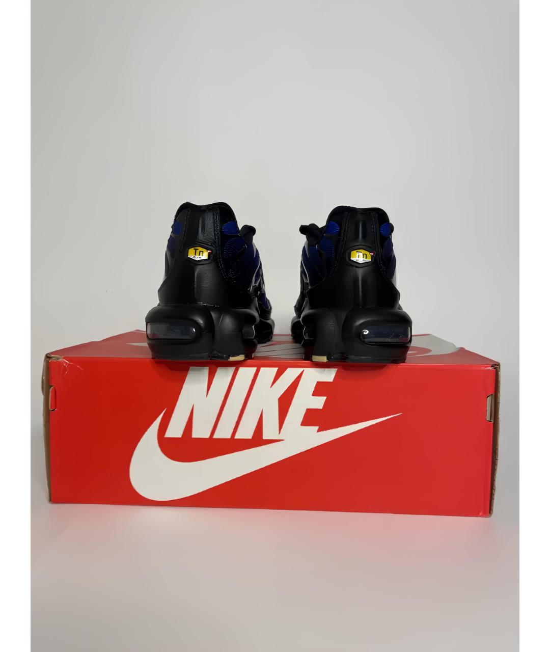 NIKE Синие текстильные низкие кроссовки / кеды, фото 4