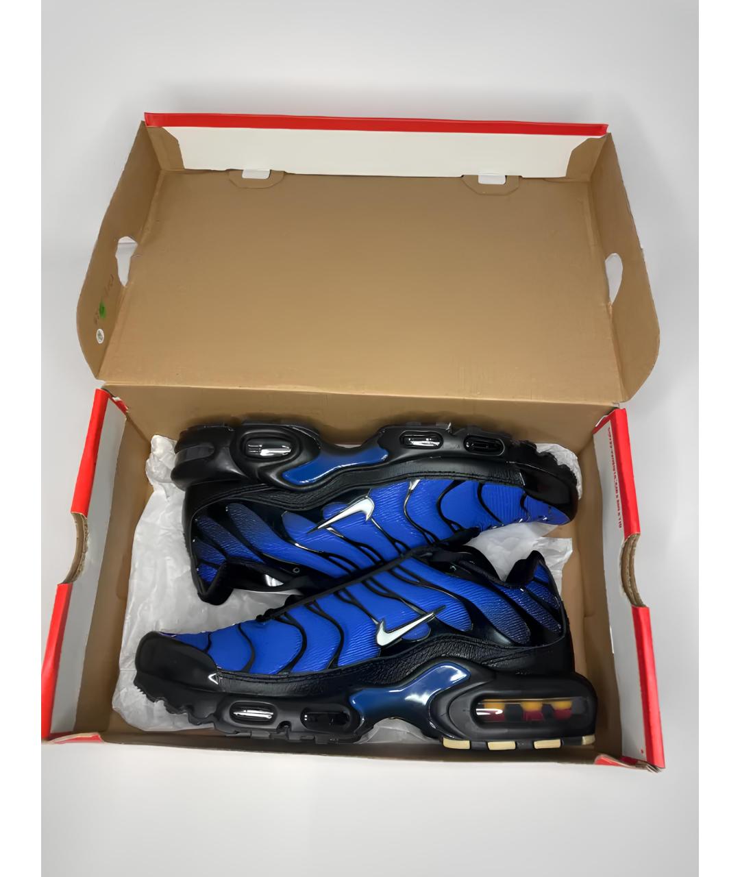 NIKE Синие текстильные низкие кроссовки / кеды, фото 3