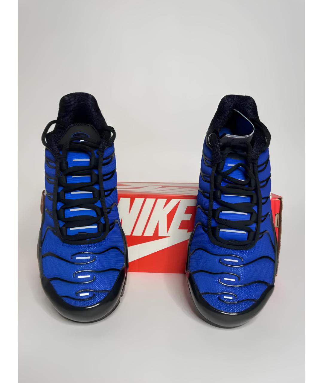 NIKE Синие текстильные низкие кроссовки / кеды, фото 2