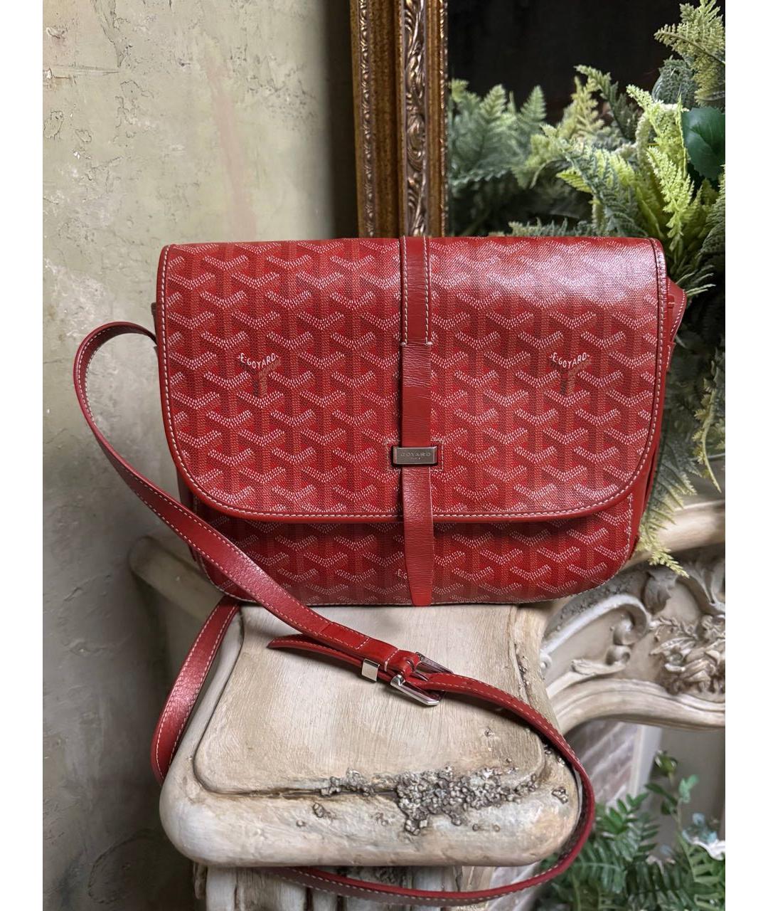 GOYARD Бордовая сумка на плечо, фото 5