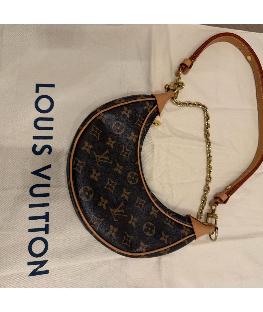 LOUIS VUITTON Коричневая сумка через плечо, фото 4
