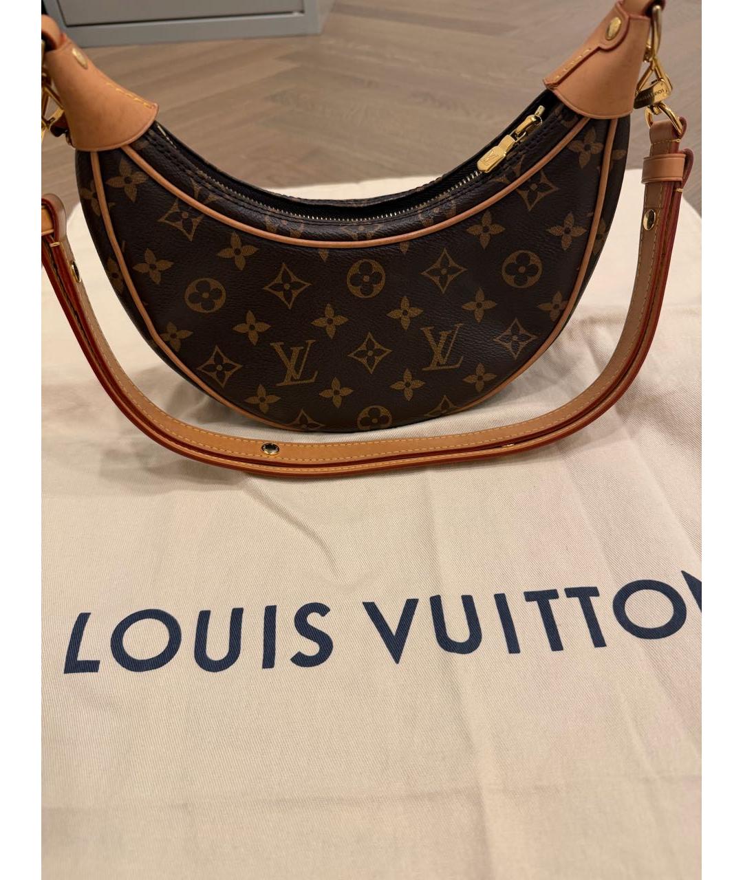 LOUIS VUITTON Коричневая сумка через плечо, фото 2