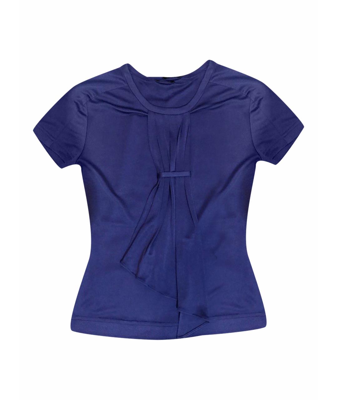 ESCADA Синяя шелковая блузы, фото 1