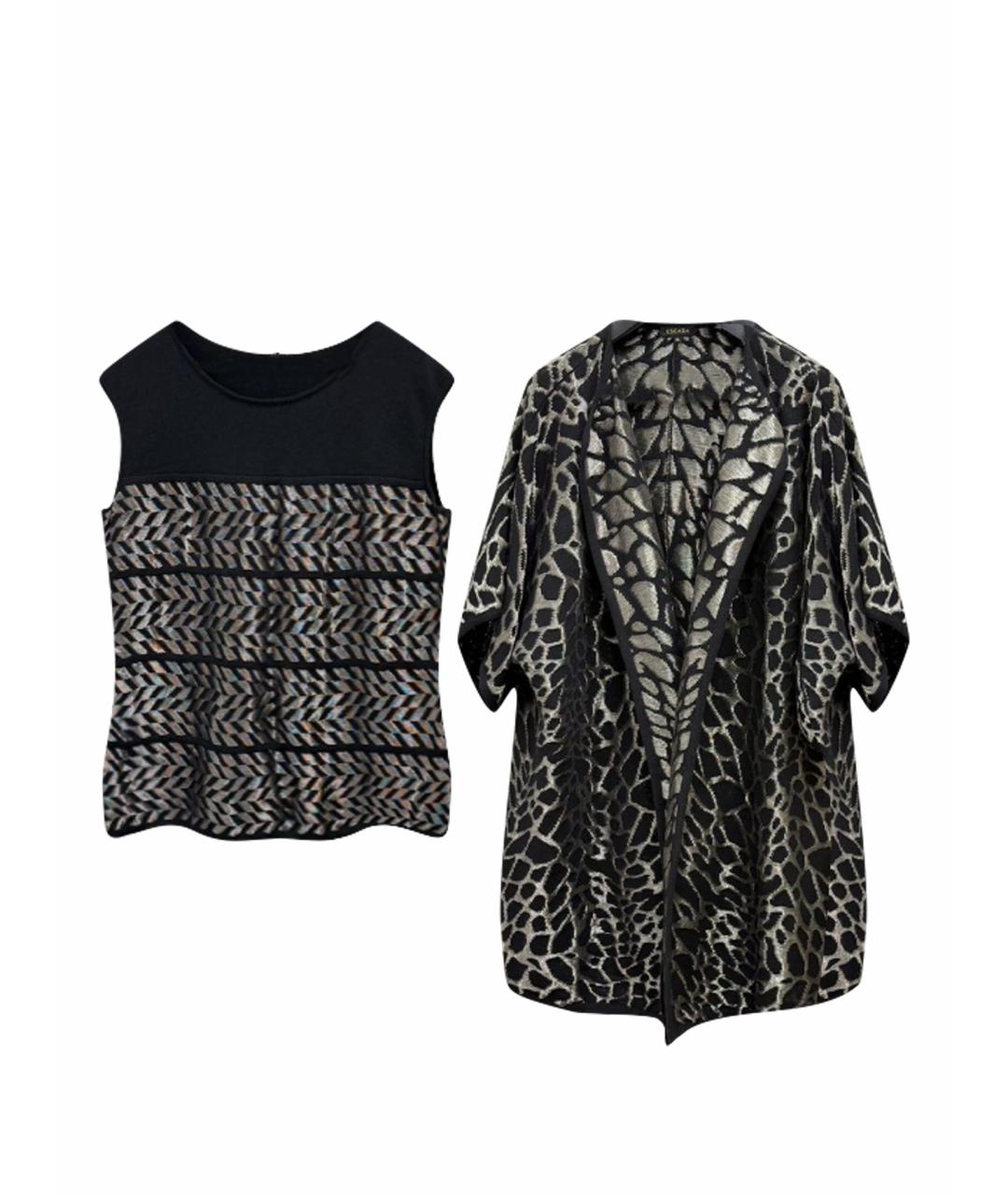 ESCADA Черный шерстяной кардиган, фото 1