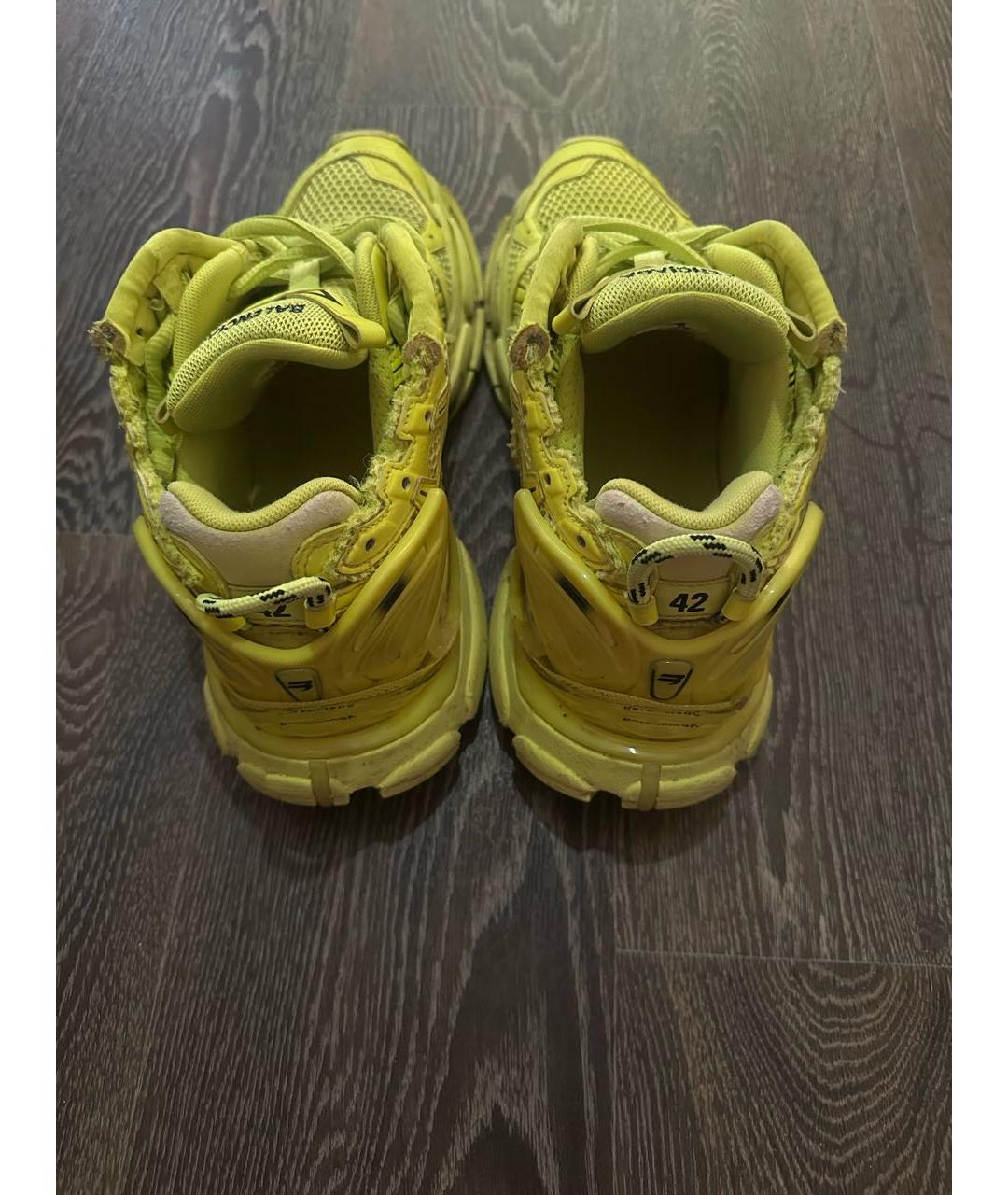 BALENCIAGA Желтые высокие кроссовки / кеды, фото 3