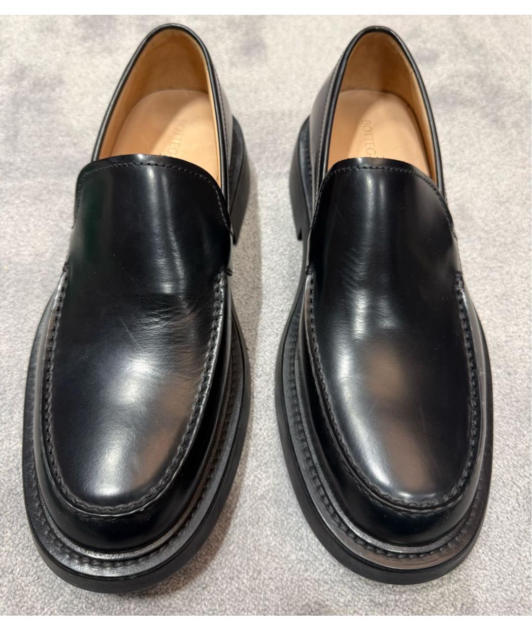BOTTEGA VENETA Черные кожаные лоферы, фото 2