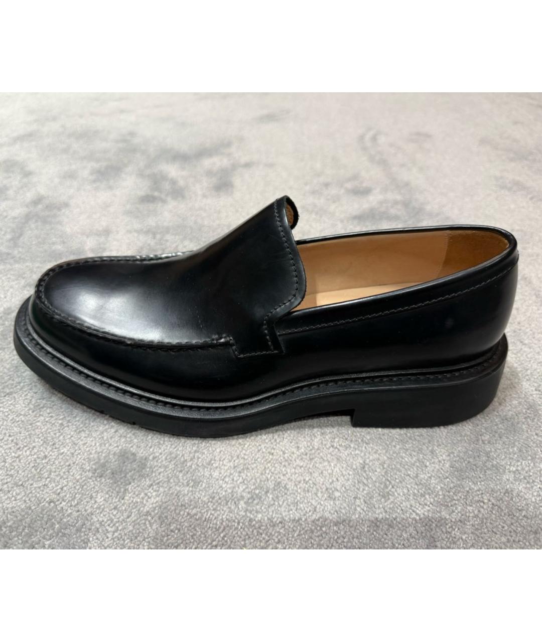 BOTTEGA VENETA Черные кожаные лоферы, фото 8