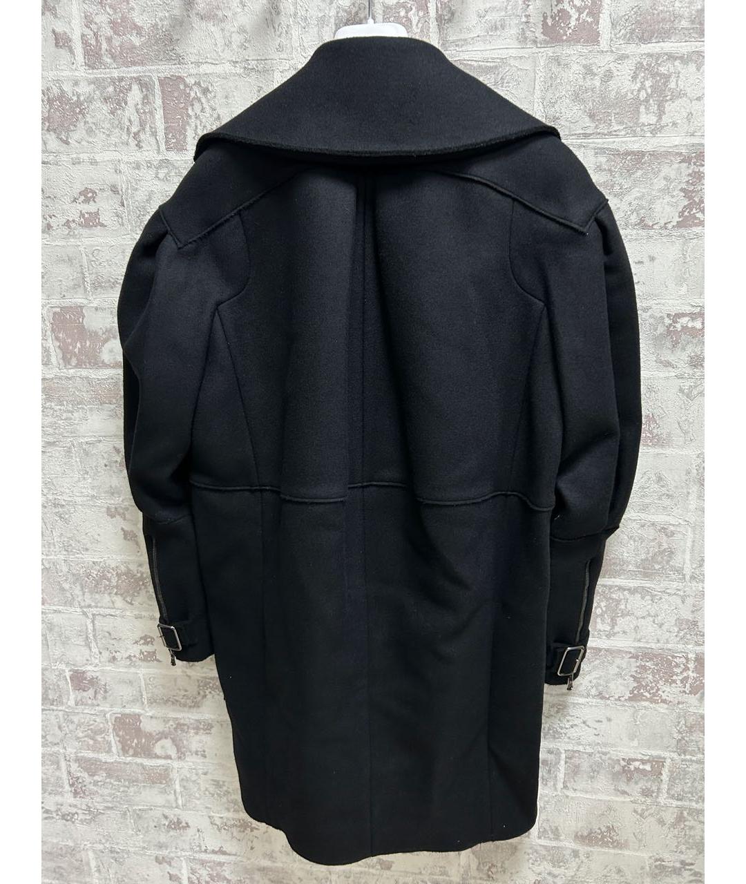 IRFE Черное шерстяное пальто, фото 2