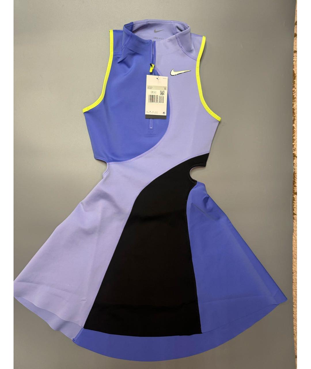 NIKE Синее синтетическое платье, фото 5