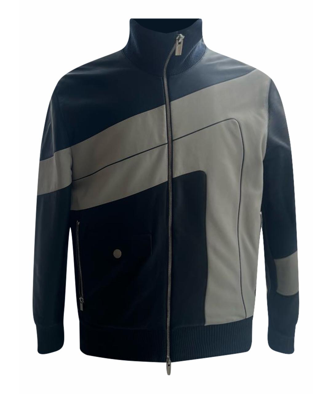 HERMES Черная кожаная куртка, фото 1