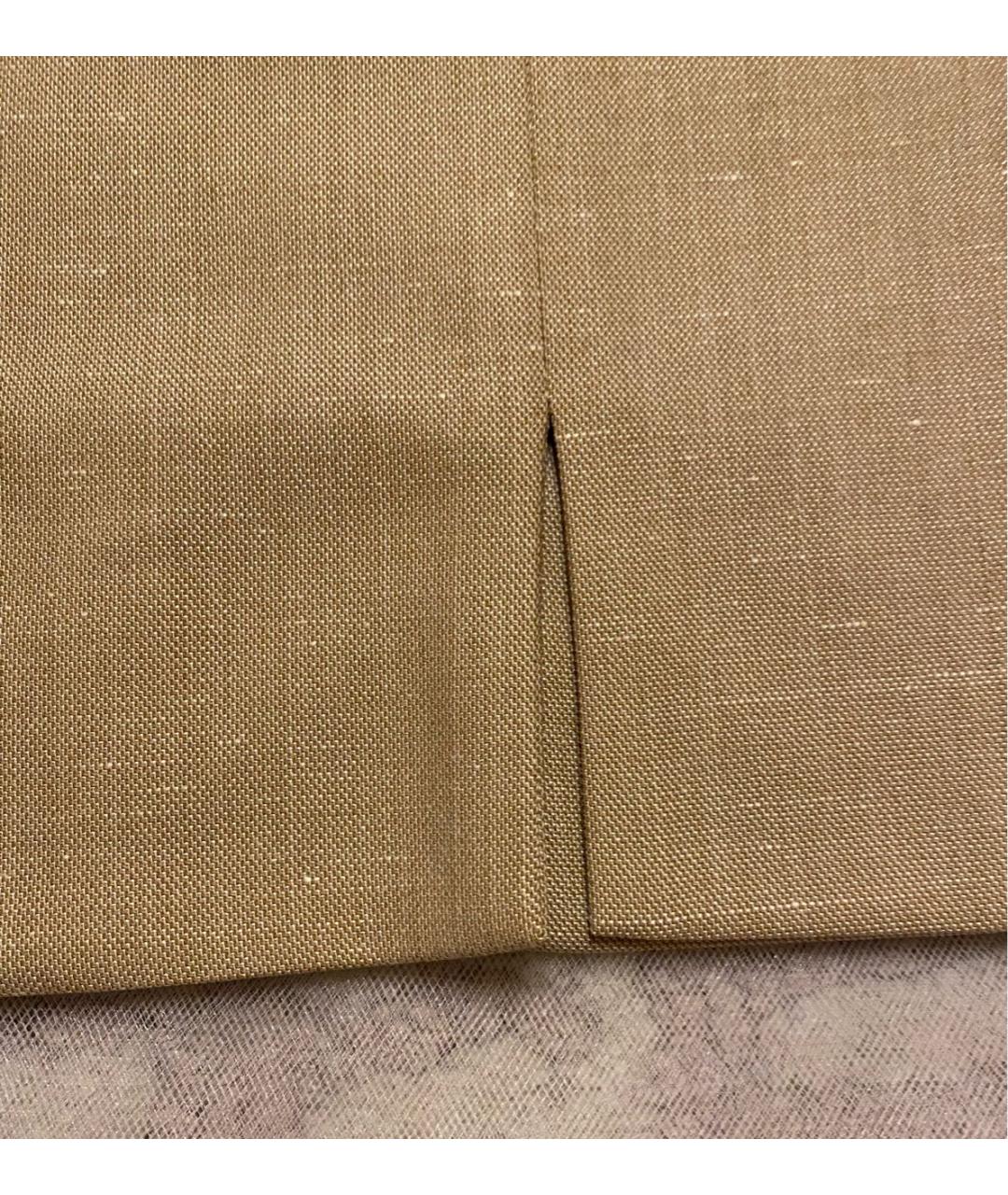 ESCADA Бежевая шерстяная юбка миди, фото 5