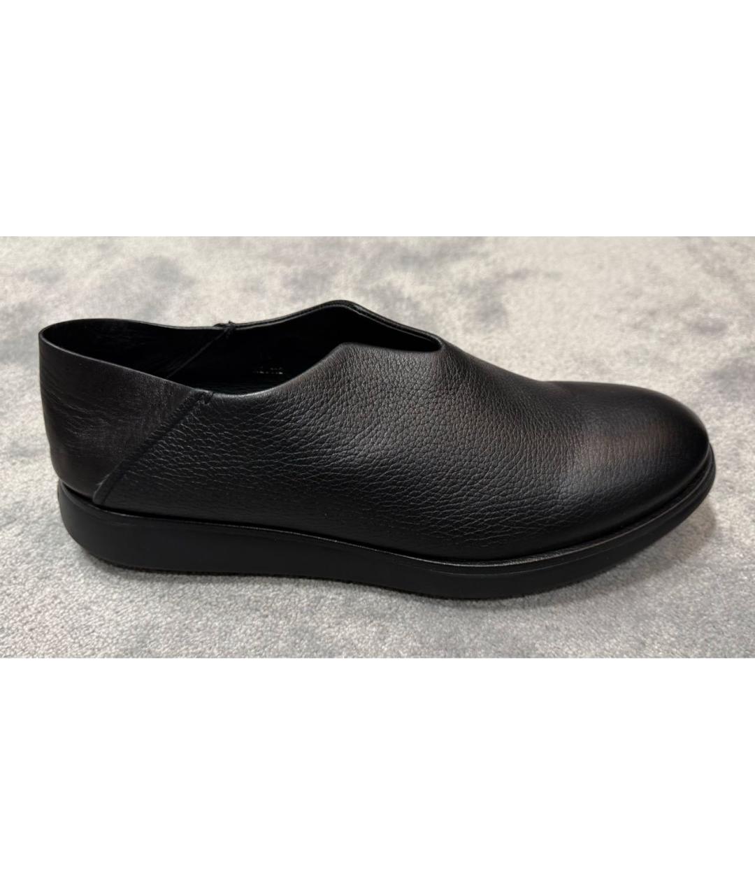 GIORGIO ARMANI Черные кожаные низкие ботинки, фото 9