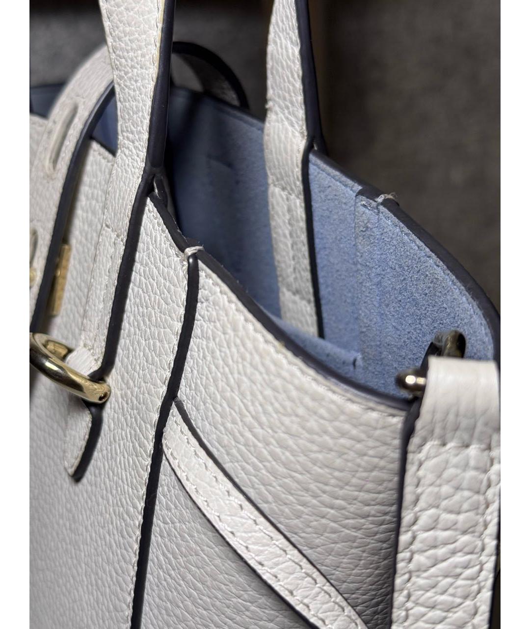 FURLA Белая кожаная сумка тоут, фото 2