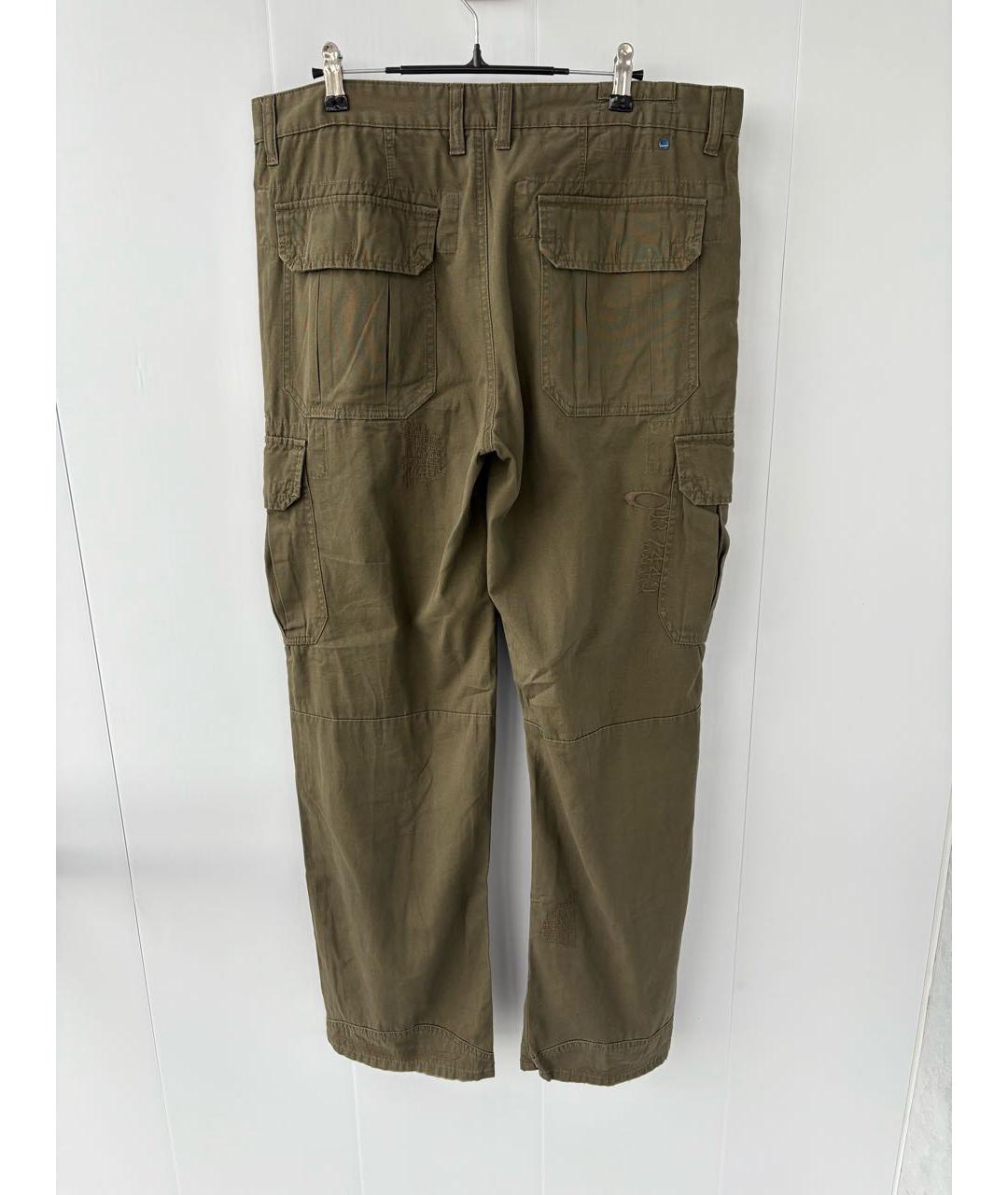 OAKLEY Хаки хлопко-полиэстеровые прямые джинсы, фото 2