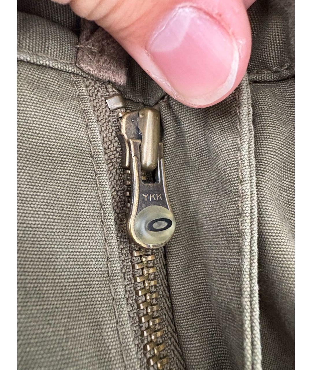 OAKLEY Хаки хлопко-полиэстеровые прямые джинсы, фото 7