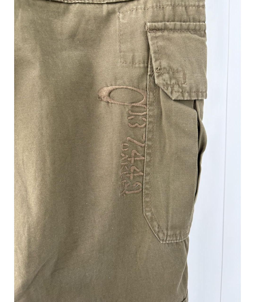 OAKLEY Хаки хлопко-полиэстеровые прямые джинсы, фото 4