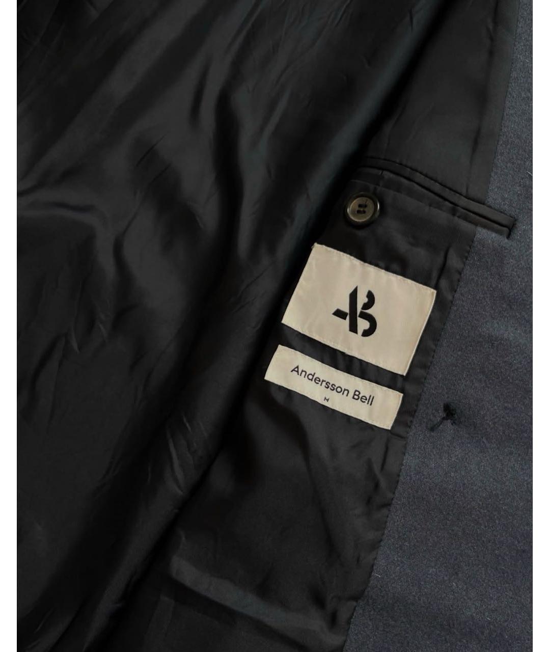 ANDERSSON BELL Синее шерстяное пальто, фото 7