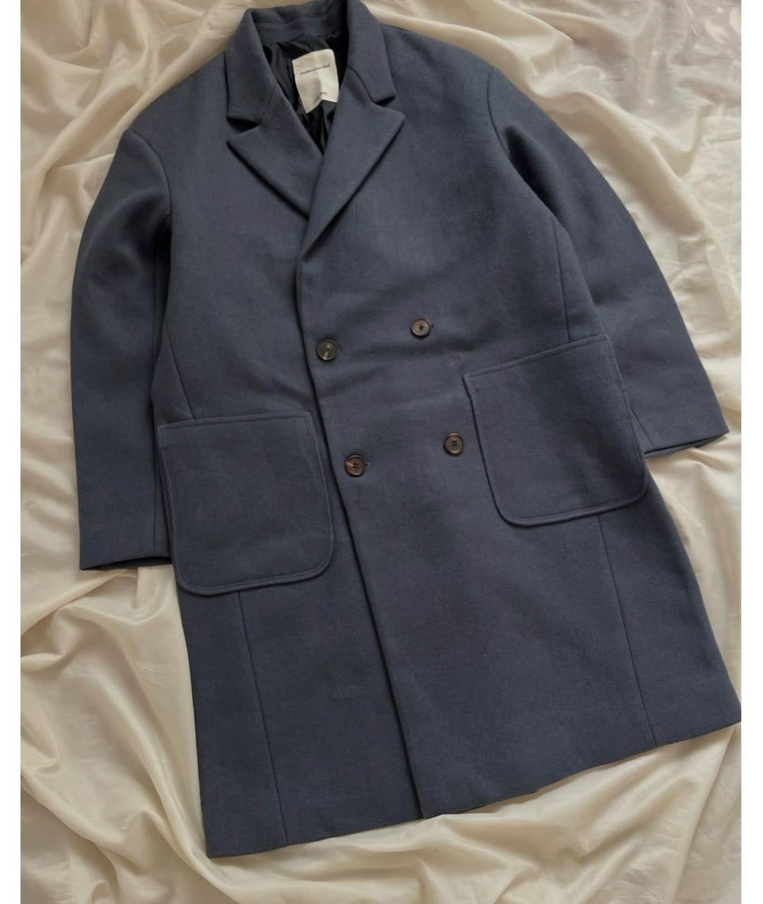 ANDERSSON BELL Синее шерстяное пальто, фото 6