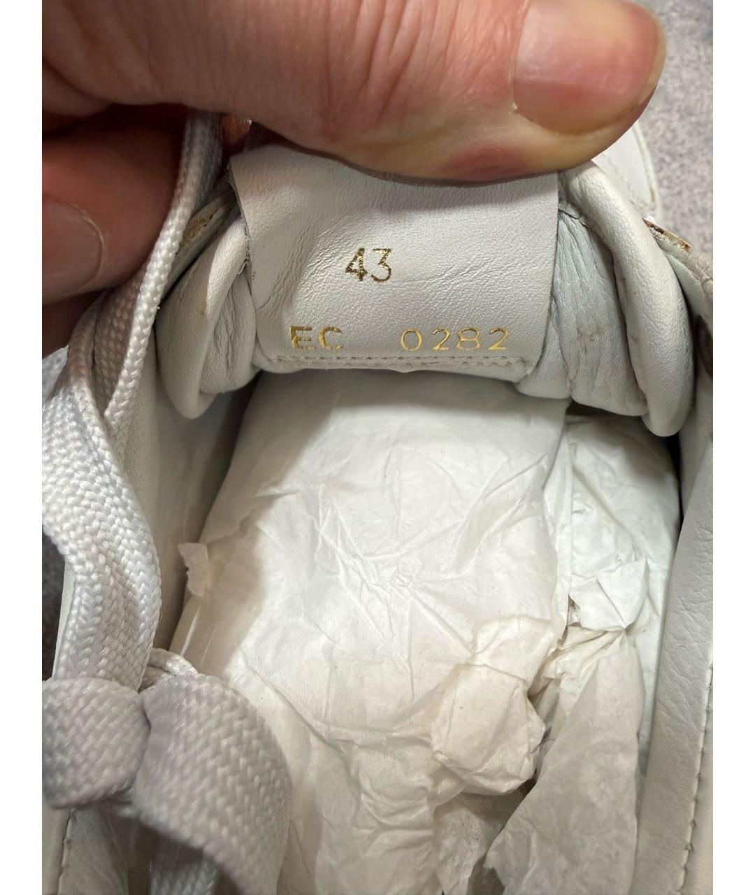 GIVENCHY Белые кожаные низкие кроссовки / кеды, фото 5