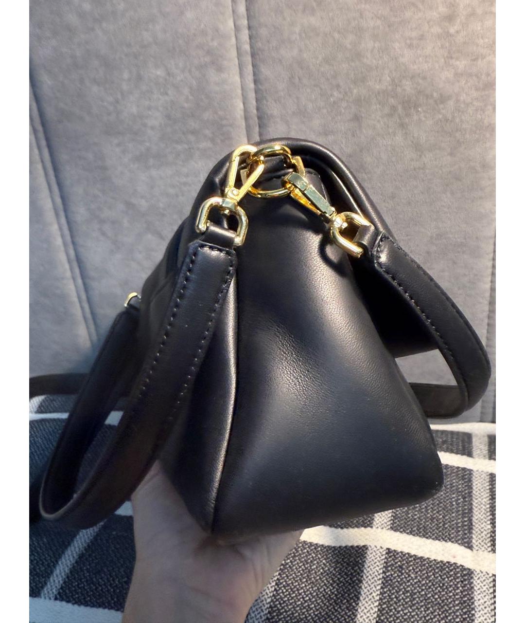 JACQUEMUS Черная кожаная сумка через плечо, фото 5