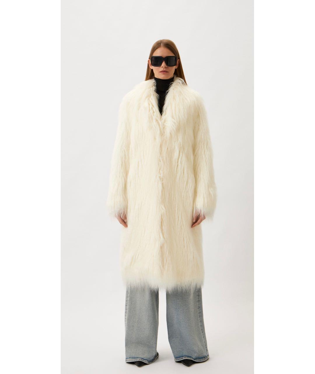TWIN-SET Белая шуба, фото 5