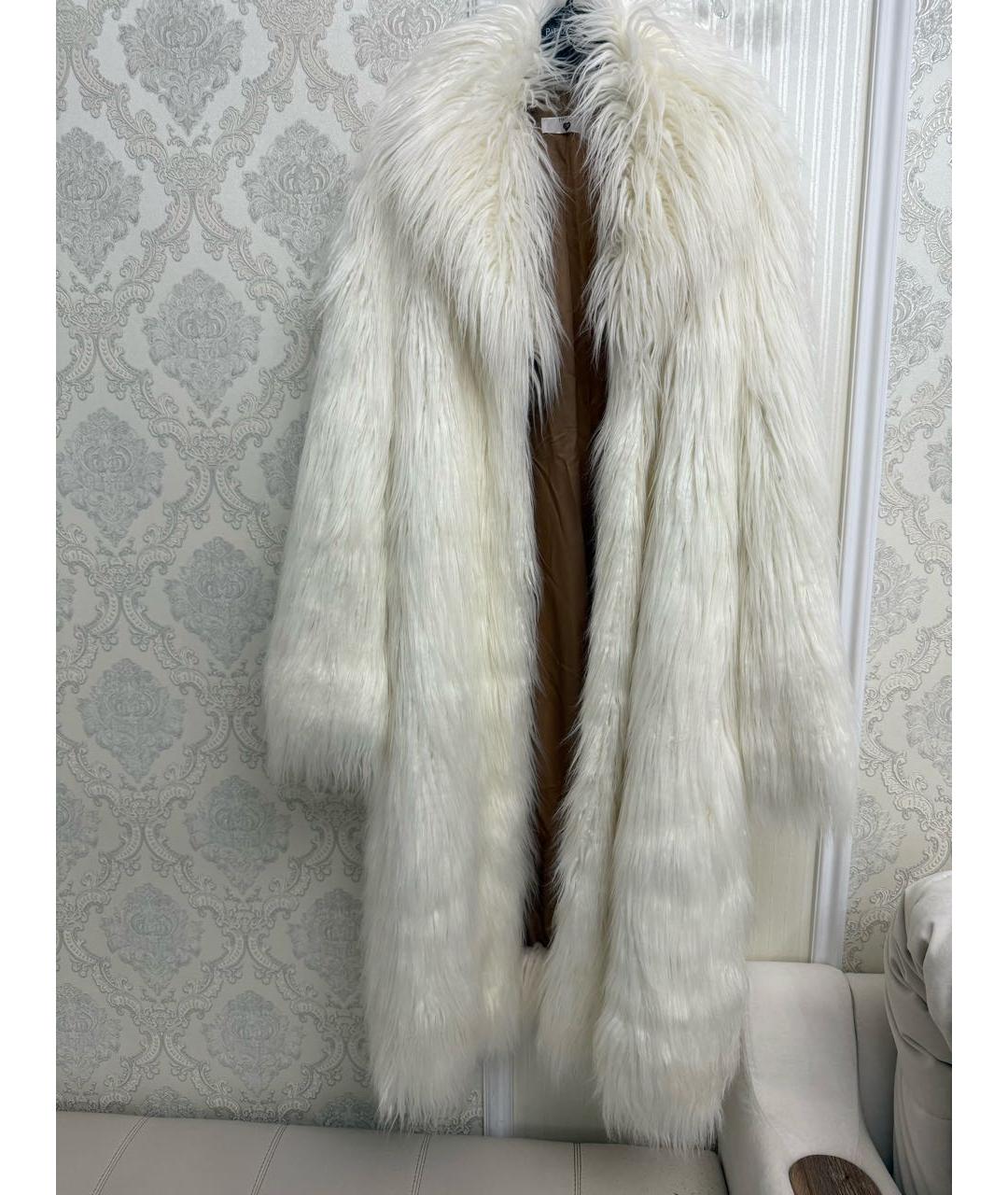 TWIN-SET Белая шуба, фото 8
