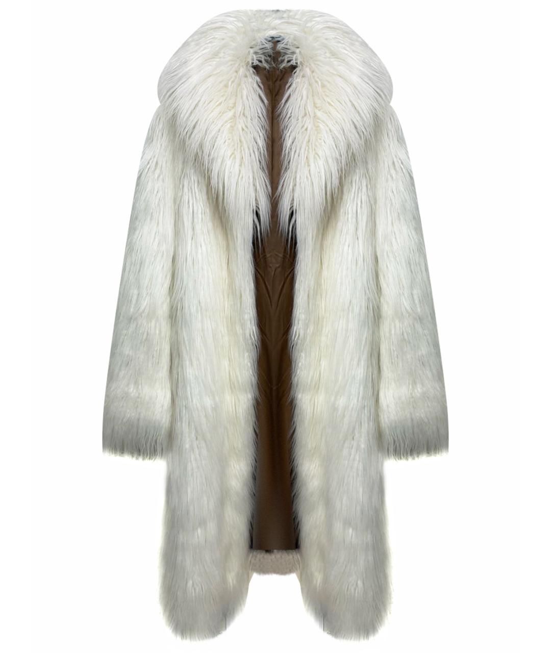 TWIN-SET Белая шуба, фото 1