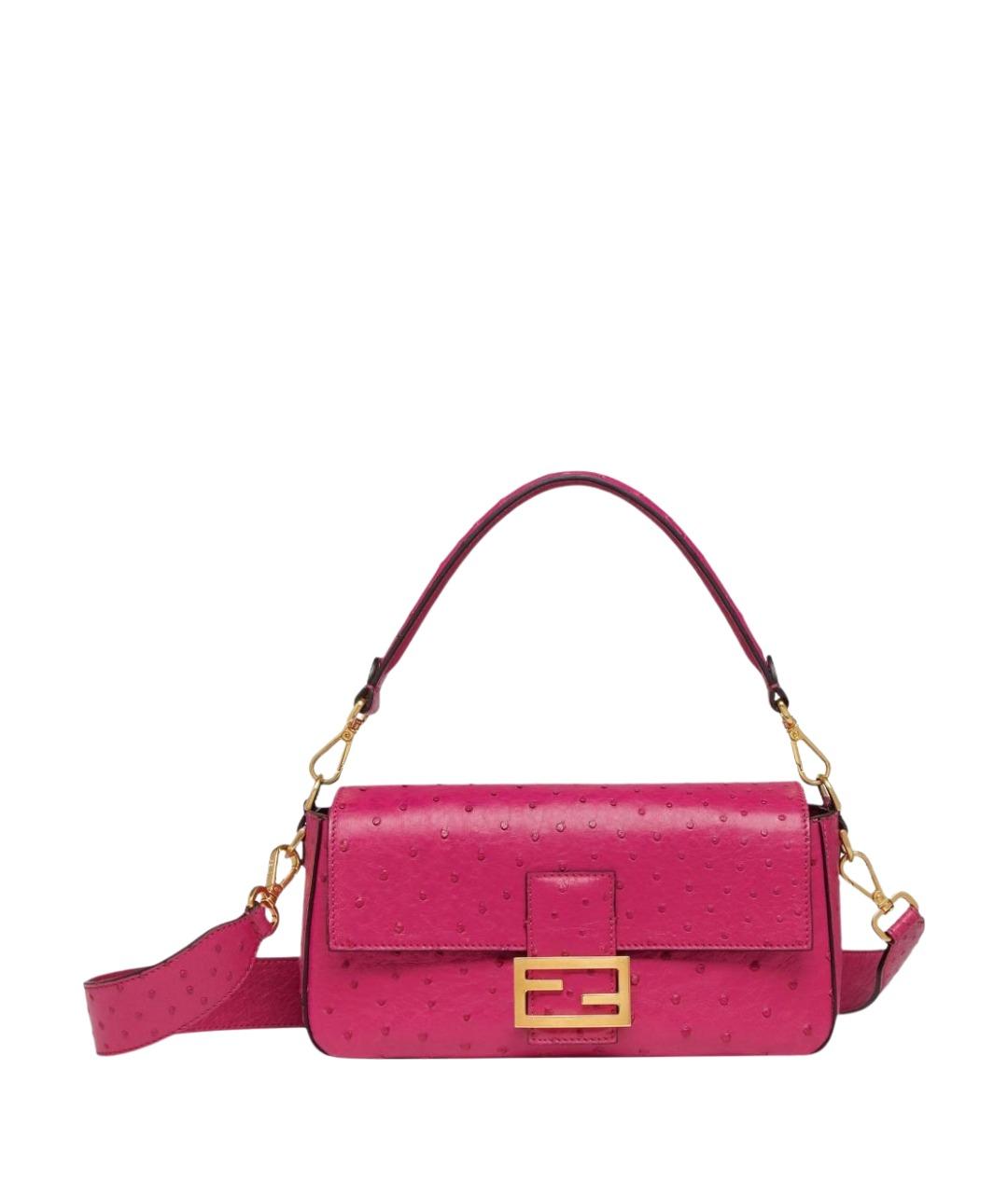 FENDI Фуксия сумка через плечо из экзотической кожи, фото 1