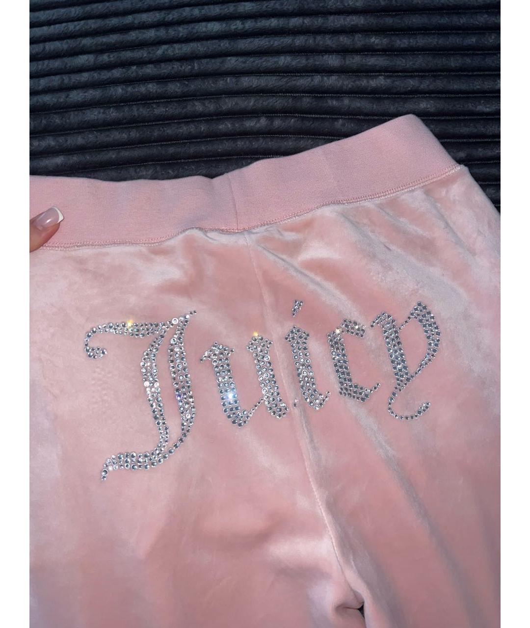 JUICY COUTURE Коралловый велюровый спортивные костюмы, фото 8