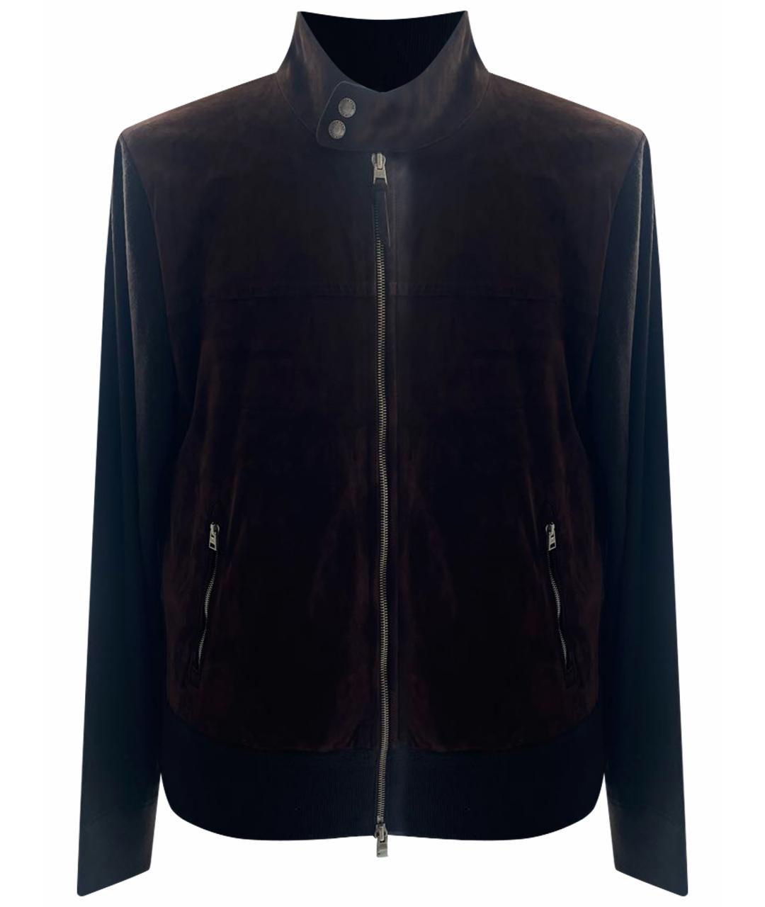 TOM FORD Коричневая замшевая куртка, фото 1