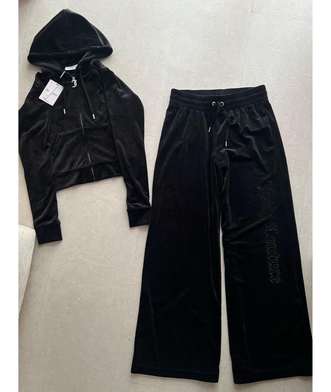 JUICY COUTURE Черный велюровый спортивные костюмы, фото 2