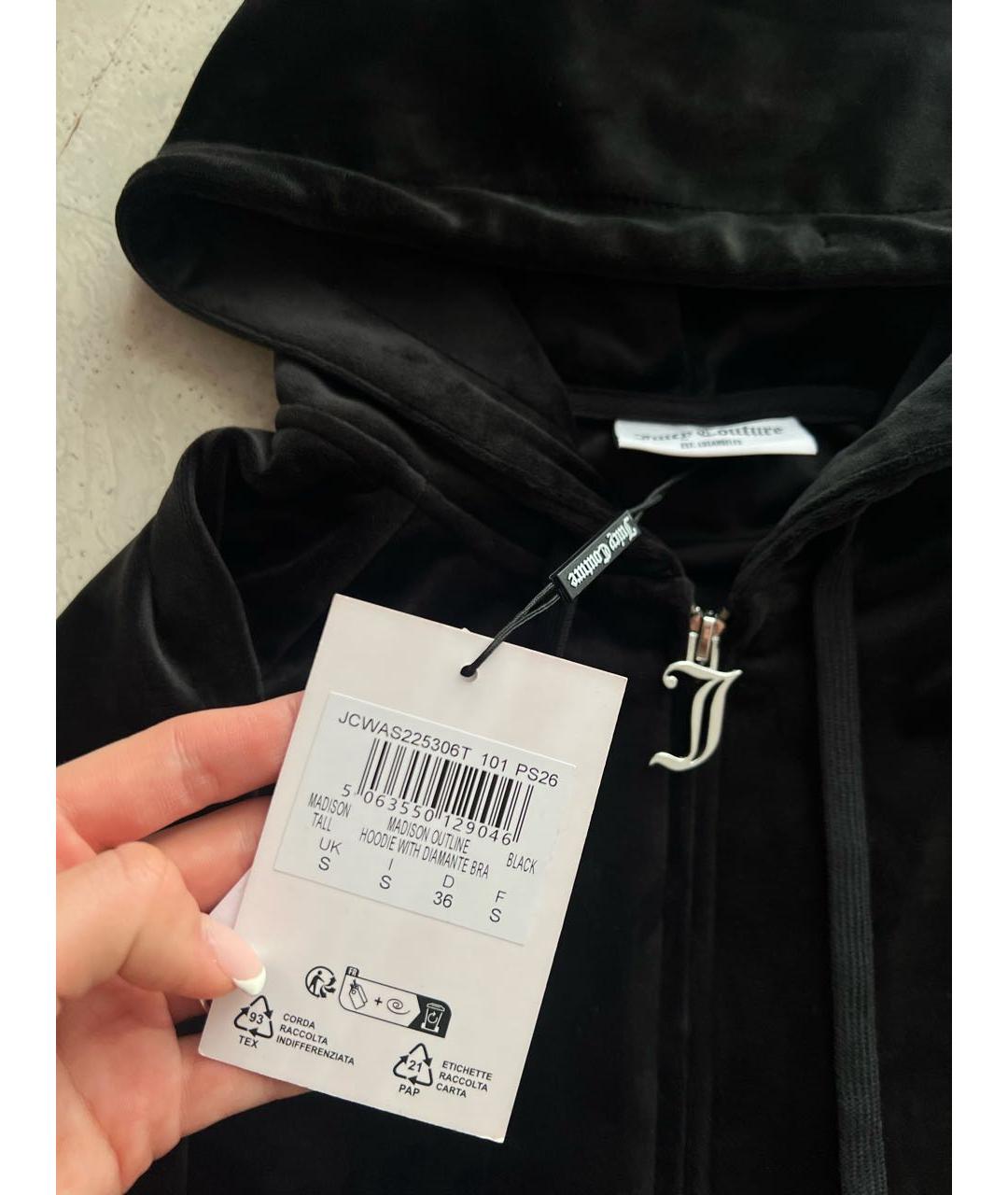 JUICY COUTURE Черный велюровый спортивные костюмы, фото 8