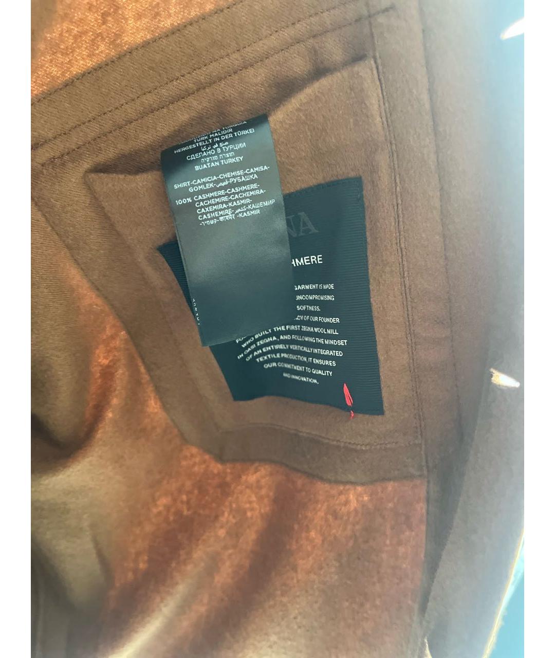 ZEGNA Коричневая кашемировая куртка, фото 3