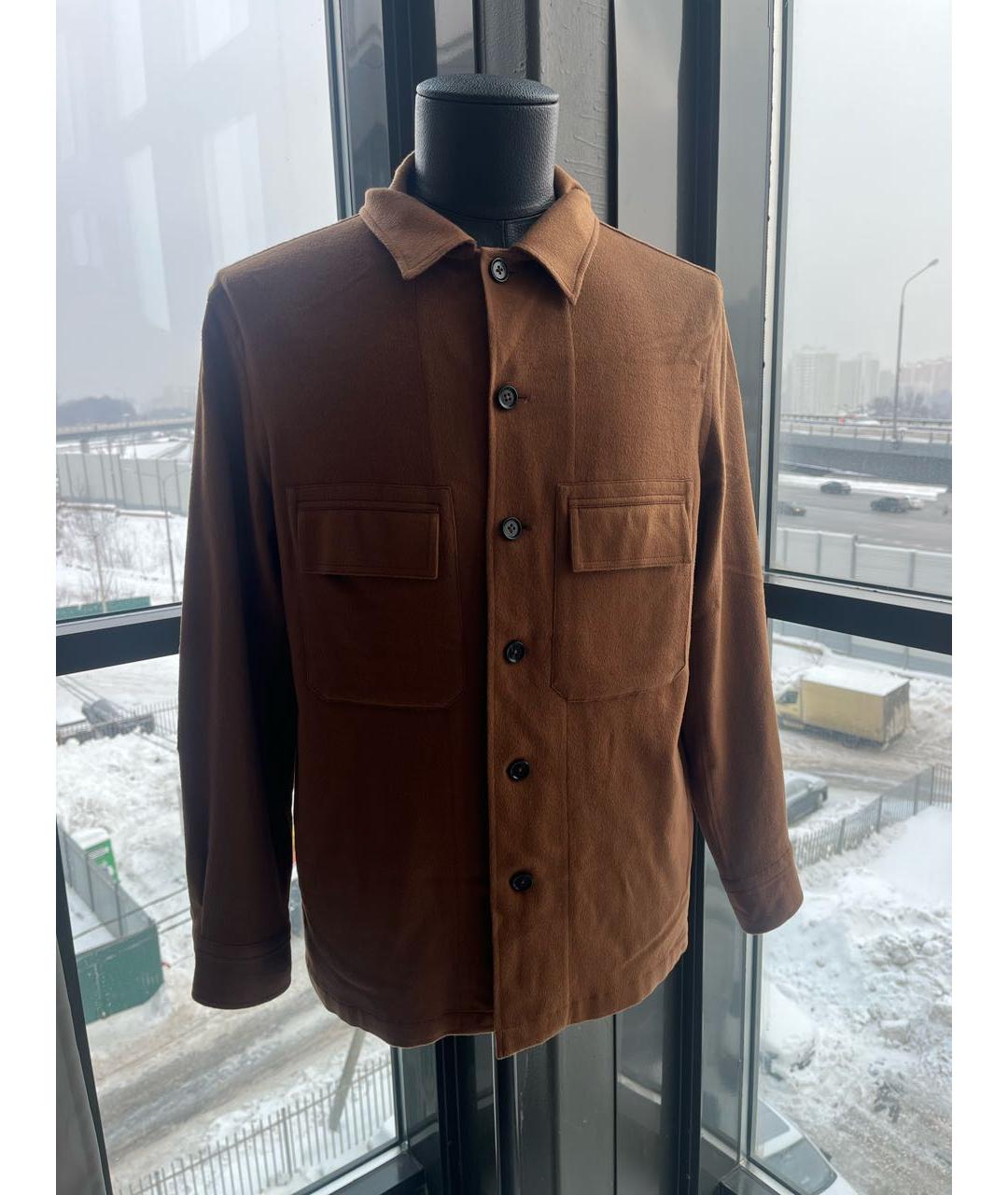 ZEGNA Коричневая кашемировая куртка, фото 6