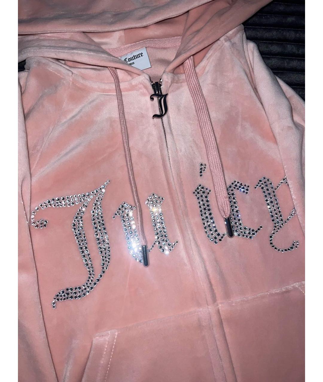 JUICY COUTURE Коралловый велюровый спортивные костюмы, фото 4