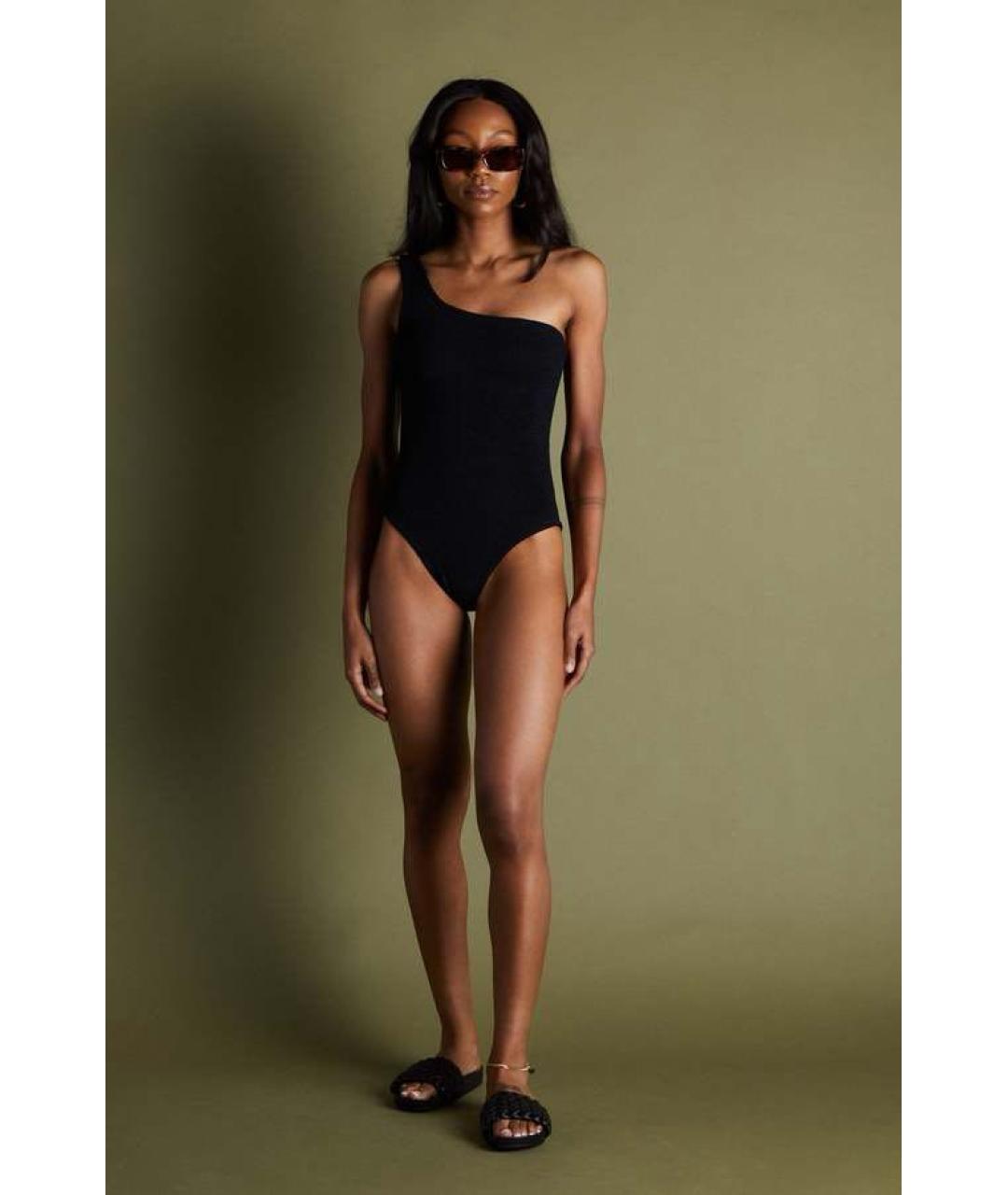 HUNZA G Черный купальник, фото 3